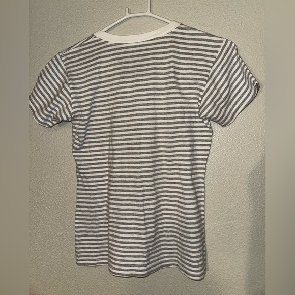 Women’s Disney Minnie Mouse Stripped V Neck Shirt Size XS - Picture 2 of 5